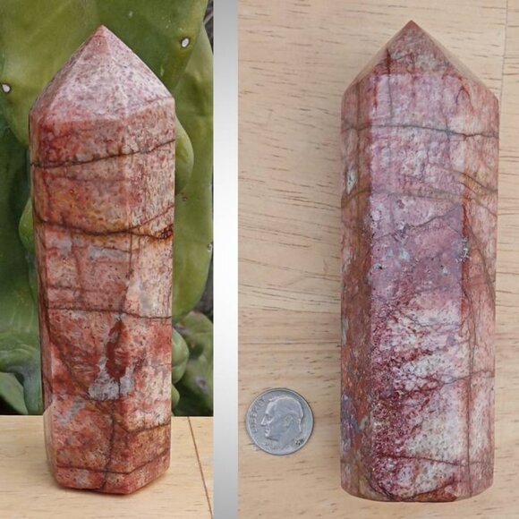 ❤️RED FELDSPAR rock stone crystal TOWER 01 CREATIVITY goals - Picture 3 of 3